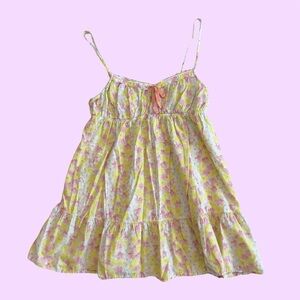 Victoria's Secret Yellow and Pink Floral Dress